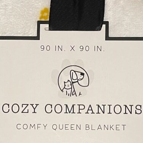 HAVANESE DAY ! BEAUTIFUL HAVANESE DOG 90" X 90" QUEEN BLANKET / LARGE THROW - Picture 3 of 6